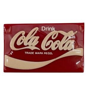 Coca-Cola Eraser Original Red Sign Advertising Japan 1970's Stationery Vintage